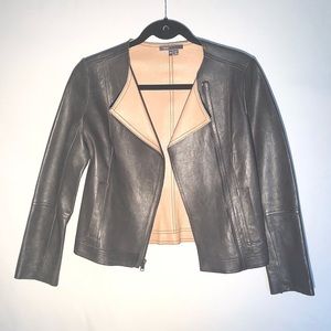 VINCE Leather Biker Jacket